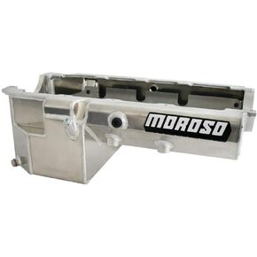 MOROSO 20385 مقلاة زيت على طراز Eliminator مع صينية مقسمة لمحركات تشيفي الكبيرة