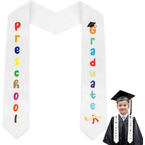 Diueoly Kindergarten Preschool Graduation Sash Graduation Stole Class of 2025 Unisex Kindergarten Preschool Graduation Gifts in Kuwait