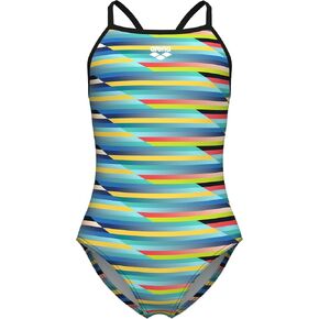 Arena Girls Performance Racing Light Light Rappet Back Athletic قطعة واحدة