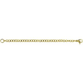 B. BRILLIANT Extender for Necklace Pendant Chain Anklet Bracelet, Stainless Steel Size and Color Options