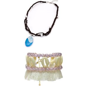 Girls Princess Costume Accessories Kids Flower Clips Necklace Anklet,Dress Up Accessories for Kids