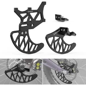 Black Front Rear Brake Disc Guard Front Fork Leg Guards Compatible with Surron Light bee X/S/L1E C Compatible with Segway X160 X260