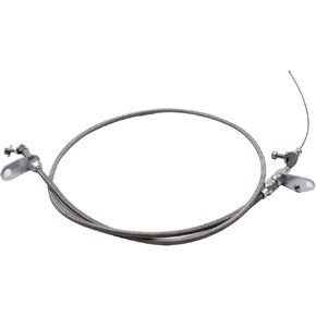 1 Set Silver SHLPDFM Stainless Steel Braided Flexible Transmission Kickdown Cable Detent Kit Compatible with Mopar Chrysler Dodge Plymouth 904 Transmissions