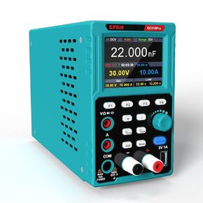 Kiprim 2-in-1 Programmable Power Supply and Multimeter (0-30 V 0-10 A) DC310Pro with Data Memory,High Precision,OCP,OVP, PC Software and USB Charging