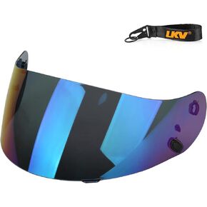 LKV Motorcycle Helmet Visor Replacement HJC Face Shield for HJ-09 CL-15 CL-16 CL-17 CL-SP CS-R1 CS-R2 CS-R3 FS-10 FS-15 IS-16 (Clear)