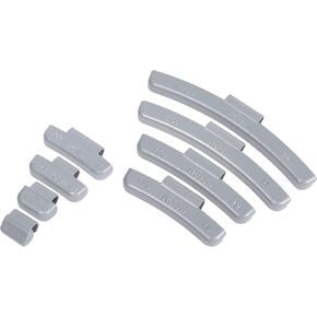 MC-Series Zinc Clip on Wheel Weights Assortment,Precise Tolerances,0.25OZ/0.5OZ/0.75OZ/1.0OZ, 15PCS/Style, 1.25OZ/1.5OZ/2OZ/2.5OZ, 5PCS/Style, Total 80Pcs