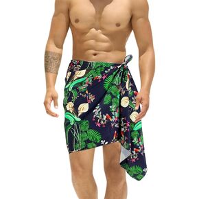 Happy Bay Men's Bath Trunk Summer Sarong Pareo Wrap