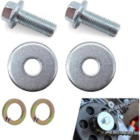 2 PCS CAR CAR CLUCT BOLT ، غسالة القابض للمركبة ، تصميم معدني متين للماء ، 0.31in × 1.18in ، إكسسوارات Universal Automotive Clutch Bolt لسيارة SUV Truck (Silver)