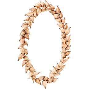 Ula fala Samoan Necklace Handmade from Natural Materials, Hawaiian Beach Decoration Necklace Holiday Accessories
