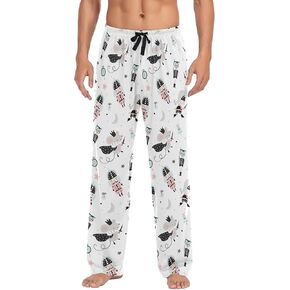 Ollabaky Pajama Pants for Men Separate Bottoms Soft Men's Sleep Lounge Pj Pants with Pockets