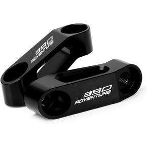 Motorcycle Rearview Mirror Mount Risers Extenders Adapter Kit Compatible With 390 Adventure 2020 2021 2022 2023 2024 | 390 ADV 390ADV 390ADVENTURE Accessories (black)