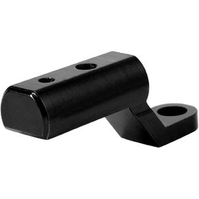 Handlebar Mirror Base Rearview Mirror Base Extension Mount Bracket Hooks Support Holder for Motorcycles Scooter Rear View Mirror Mount Holder(Black)