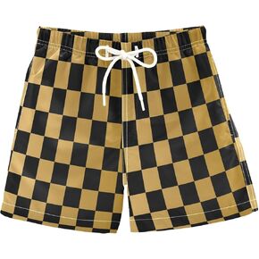 Boccsty Black and Green Boys Swim Trunks Baby Kids Swimwear Summer Toddler Beach Board Shorts 2T