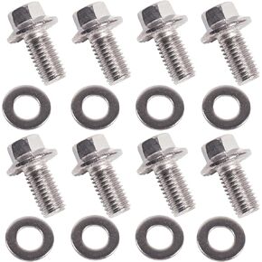 90080-11373 Skid Plate Bolts Compatible with Toyota 4Runner Tacoma FJ Cruiser Tundra Sequoia Land Cruiser 304 Stainless Steel Hex Head 6 Pack