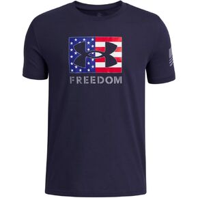 Under Armour Boys' Freedom Big Logo Short Sleeve T Shirt