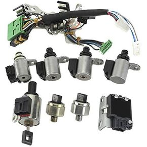 9PCS CVT JF011E RE0F10A F1CJA Valve Body Solenoids Compatible with Nissa-n Altima Rogue Sentra