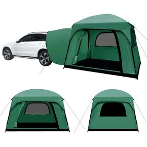 SUV Tent, Dual Mode (Party & Privacy), Heavy-Duty Oxford Fabric, Sturdy Metal Frame, Quick Connect Setup for SUV/Jeep/Truck with Cap, All-Season Waterproof Camping Shelter