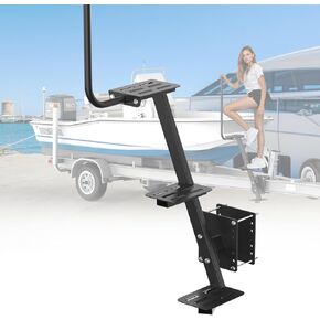 Snowtaros Boat Trailer خطوات مع الدرابزين ، سلم قارب ثقيل 3 خطوات للمقطورة ، سلم داخلي عالمي للباص ، القوارب العليا