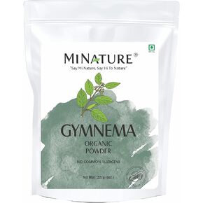Gymnema Powder USDA Organic(Gymnema Sylvestre Leaf Powder) by mi Nature| 227g (8 oz)(0.5 lb) | Raw, Organic, Gluten Free, Non-GMO| Gurmar Powder