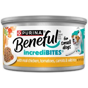 Purina Beneful Small Breed Wet Dog Food with Gravy, IncrediBites with Real Chicken - (Pack of 12) 3 oz. Cans