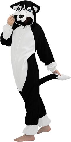 vavalad Dog Costume for Adults Animal Cosplay Dog Onesie Costume Pajamas Women Men in Kuwait