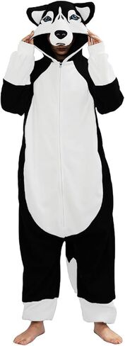 vavalad Dog Costume for Adults Animal Cosplay Dog Onesie Costume Pajamas Women Men in Kuwait