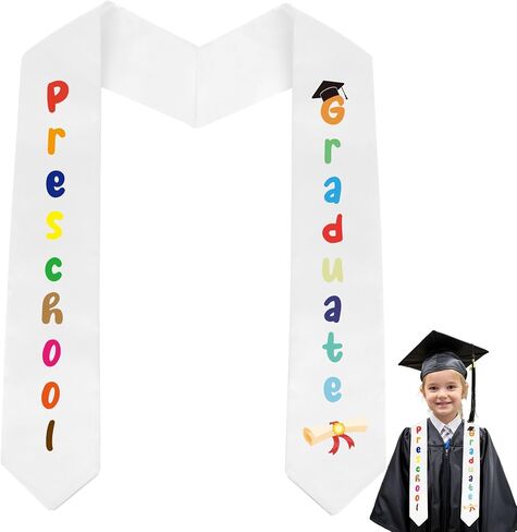 Diueoly Kindergarten Preschool Graduation Sash Graduation Stole Class of 2025 Unisex Kindergarten Preschool Graduation Gifts in Kuwait