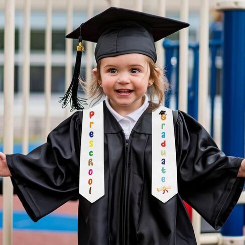 Diueoly Kindergarten Preschool Graduation Sash Graduation Stole Class of 2025 Unisex Kindergarten Preschool Graduation Gifts in Kuwait