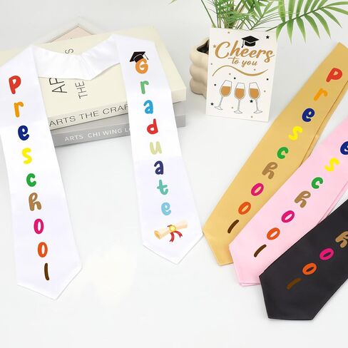 Diueoly Kindergarten Preschool Graduation Sash Graduation Stole Class of 2025 Unisex Kindergarten Preschool Graduation Gifts in Kuwait