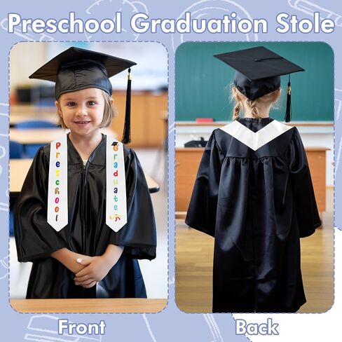 Diueoly Kindergarten Preschool Graduation Sash Graduation Stole Class of 2025 Unisex Kindergarten Preschool Graduation Gifts in Kuwait
