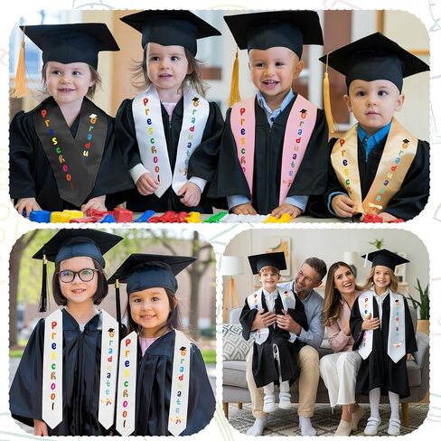 Diueoly Kindergarten Preschool Graduation Sash Graduation Stole Class of 2025 Unisex Kindergarten Preschool Graduation Gifts in Kuwait