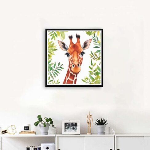 VAIIEYO 5D DIY الماس مجموعات الفن للبالغين الزرافة، الماس اللوحة الحيوان، الطلاء بالأرقام الحفر الكامل جولة حجر الراين الحرفية قماش للمنزل جدار ديكور هدية 12x16 بوصة-42 in Kuwait