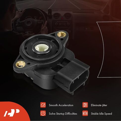 A-premium TPS Throttle Position Sensor متوافق مع Toyota Corolla 2005 ، Tacoma 1997-2004 ، Tundra 2000-2003 ، 4Runner 1996-2000 ، Matrix ، Celica ، Hilux ، T100 & Pontiac Vibe ، استبدل# 89452-35020 in Kuwait