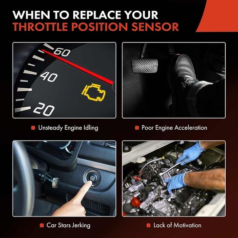 A-premium TPS Throttle Position Sensor متوافق مع Toyota Corolla 2005 ، Tacoma 1997-2004 ، Tundra 2000-2003 ، 4Runner 1996-2000 ، Matrix ، Celica ، Hilux ، T100 & Pontiac Vibe ، استبدل# 89452-35020 in Kuwait