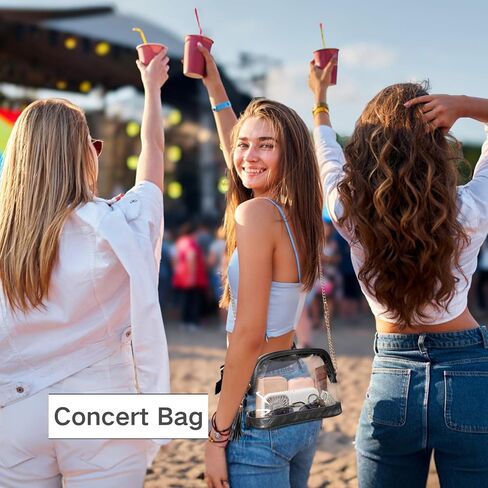 حقيبة شفافة من PACKISM لمناسبات الاستاد - محافظ شفافة عصرية للنساء في الاستاد، مثالية للرياضة والحفلات الموسيقية in Kuwait