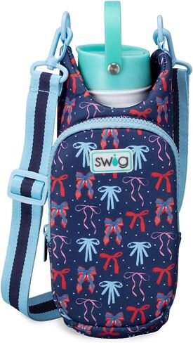 حقيبة حبال لزجاجات المياه من سويج لايف، حامل زجاجة مياه مع حزام قابل للتعديل، حقيبة حامل زجاجة مياه مع جيب هاتف بسحاب، تحمل زجاجات مياه 36oz، ملحقات زجاجة مياه (الجنة) in Kuwait