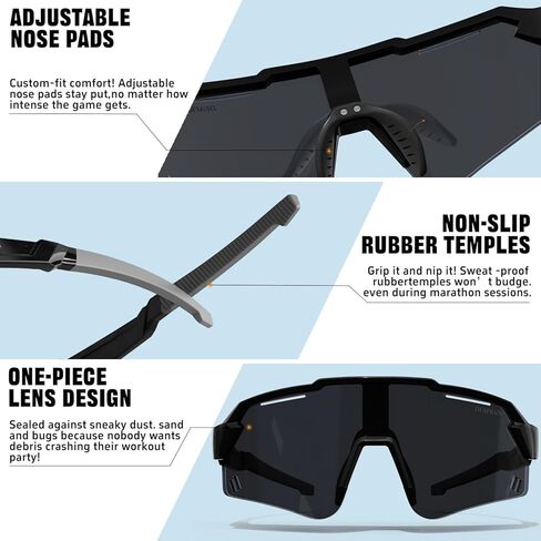 نظارات شمسية للأطفال الرياضة شباب بيسبول شمس نظارات ركوب الدراجات في الدراجات في الفتيات الفتيات الذين تتراوح أعمارهم بين 7-14 in Kuwait