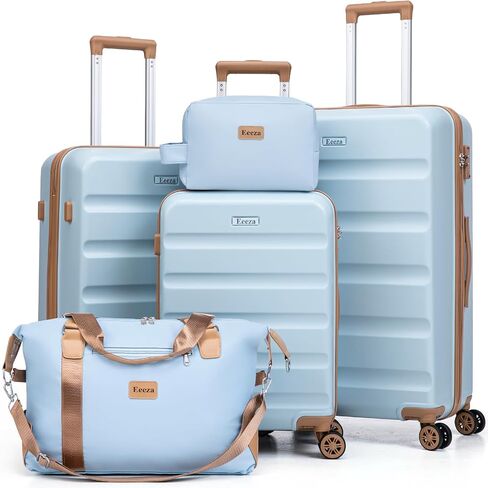 Luggage Sets 5 Piece, Suitcases with Wheels,ABS Hard Case Luggage with TSA Lock Spinner Wheels,Carry On Luggage Set (20/24/28 Inch) in Saudi Arabia