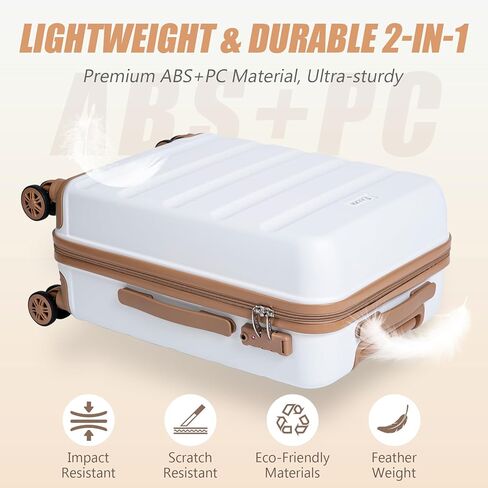 Luggage Sets 5 Piece, Suitcases with Wheels,ABS Hard Case Luggage with TSA Lock Spinner Wheels,Carry On Luggage Set (20/24/28 Inch) in Saudi Arabia