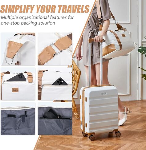 Luggage Sets 5 Piece, Suitcases with Wheels,ABS Hard Case Luggage with TSA Lock Spinner Wheels,Carry On Luggage Set (20/24/28 Inch) in Saudi Arabia