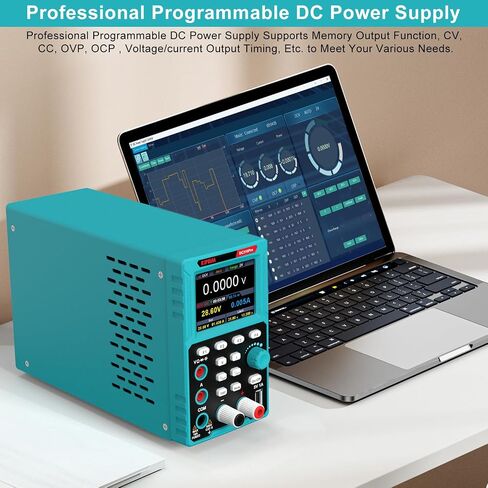 Kiprim 2-in-1 Programmable Power Supply and Multimeter (0-30 V 0-10 A) DC310Pro with Data Memory,High Precision,OCP,OVP, PC Software and USB Charging in Saudi Arabia