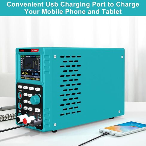 Kiprim 2-in-1 Programmable Power Supply and Multimeter (0-30 V 0-10 A) DC310Pro with Data Memory,High Precision,OCP,OVP, PC Software and USB Charging in Saudi Arabia