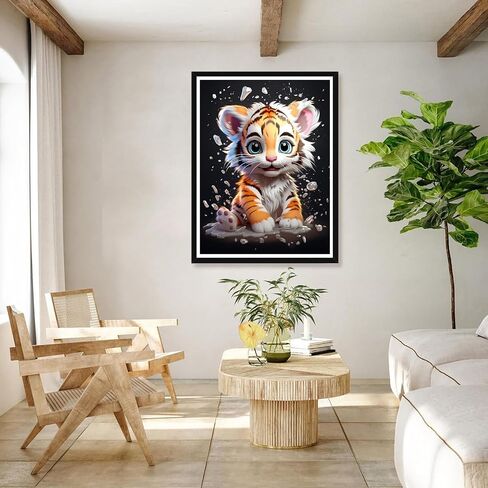 Bimkole 5D Diamond Art Kits for Adults Lion in Toilet, Full Drill DIY Rhinestone Embroidery Set Paint with Diamonds Art Animal by Number Kits Cross Stitch Home Wall Craft Decor 12x16 Inch in Saudi Arabia