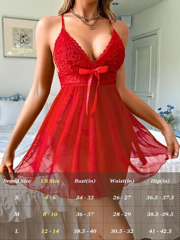 مثيرة للملابس الداخلية للنساء ، V العنق القوس الدانتيل الدانتيل تدفق فستان babydoll ، g سلسلة شباك الشبكة غريبة ثوب نوم in Saudi Arabia