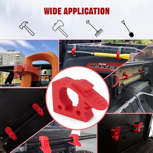 Quick-Release Rubber Clamps,GLOBLED Heavy-Duty Quick Fist Mount Shove Holder Mount Fit 1-1/5''-1-3/5'' For Diameter Tools And Equipment-8PCS in Kuwait