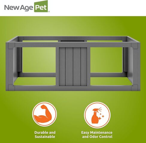 New Age Pet® مكدس موهافي رمادي كبير لموائل الزواحف | ضمان محدود من الشركة المصنعة لمدة 10 سنوات | تصميم قابل للتكديس، يستوعب إعدادات الإضاءة in Saudi Arabia