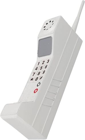 Diydeg Retro Mobile, Old Fashioned Brick Simulation Cell Phone Ornament, Portable Retro Cellphone Model Vintage Classic Cellular Phone for Home, Stage, Party, Decoration (White) in Saudi Arabia