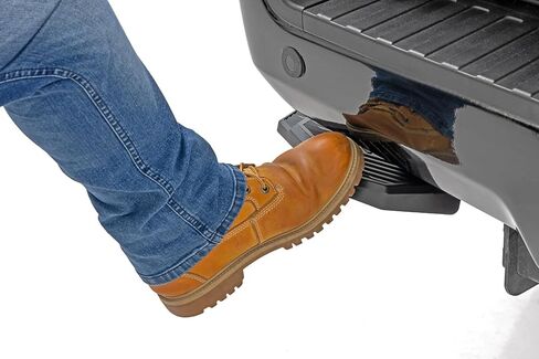 Rough Country Retractable Bed Step for Ford F-250/F-350 Super Duty (2017-2022) - Manual Pull Tailgate Step, Non-Slip Truck Step in Saudi Arabia
