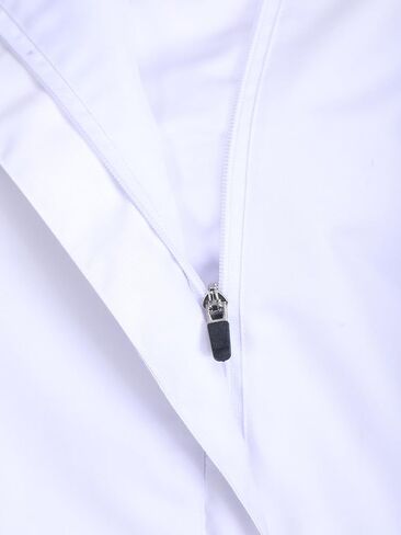 Short Sleeves Zipper Chef Coat Jacket Uniform for women with Side Mesh ideal for Caterers and Culinary professional in Saudi Arabia