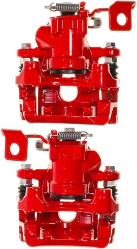 Power Stop الخلفي S15158 زوج من الفرجار المطلي بالمسحوق الأحمر عالي الإيقاع in Kuwait